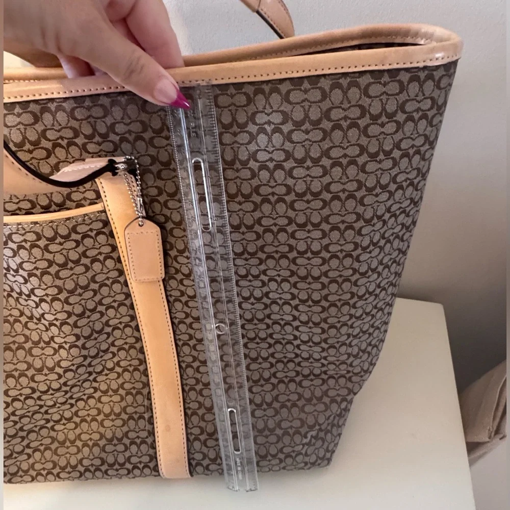 COACH Mini Signature Large Travel Tote - Picture 6 of 6